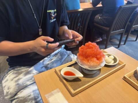 和菓子屋さんのかき氷